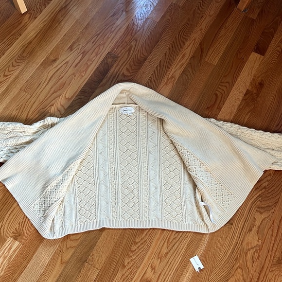Anthropologie The Mariel Cardigan Sweater: Cropped  Cable-Knit Edition OS NWT - Picture 11 of 16